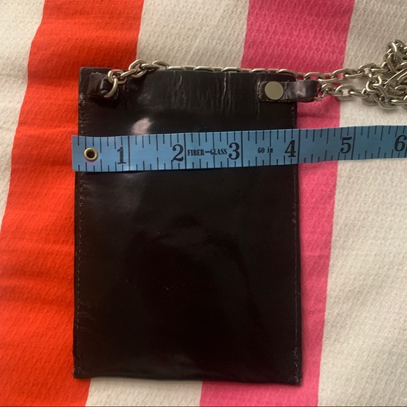 NEW-Silver chain  belt with leather pouch - Picture 9 of 9